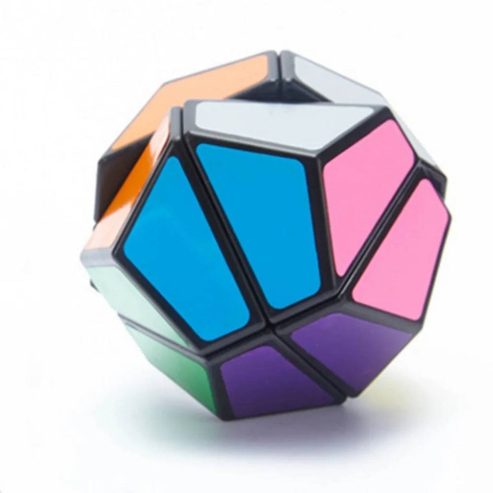 Lanlan 2x2 Megaminx Strange Shape Cube Dodecahedron Professional Magic Cube Speed Puzzle Game Educational Toys