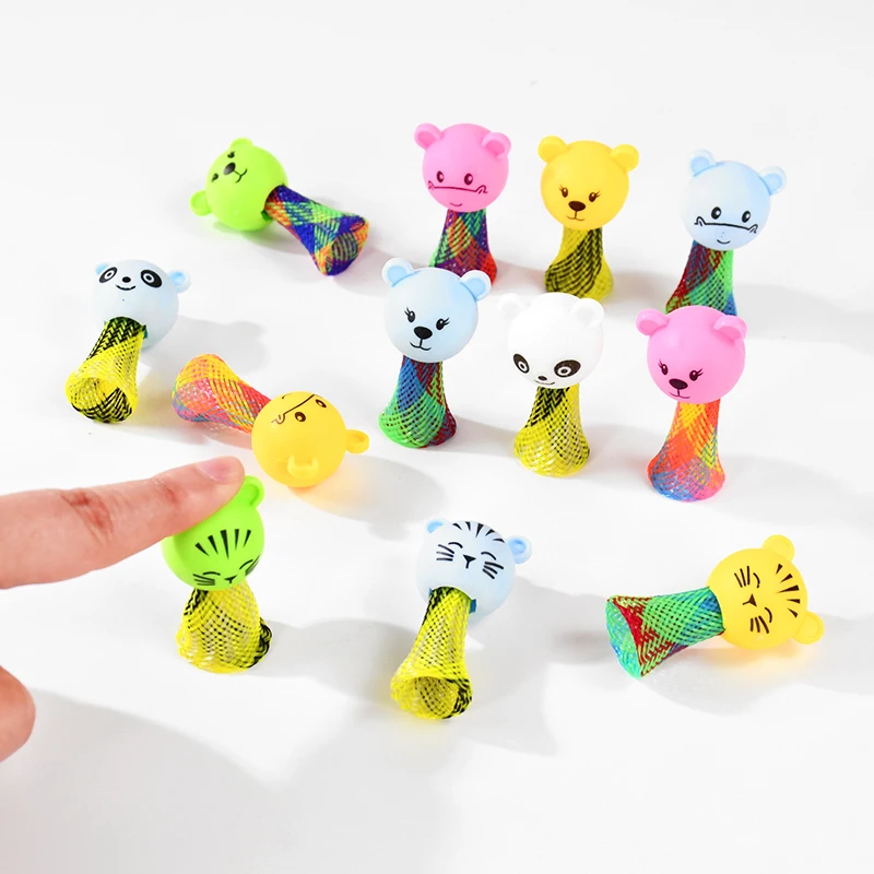 10/20Pcs Funny Animal Jumping Doll Baby Shower Birthday Party Gift Toy Children's Reward Gifts Goodie Filler Kids Favor Supplies