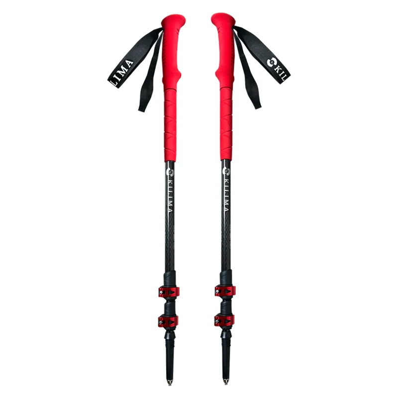 

Легкие телескопические треккинговые палки KILIMA из карбона, профессиональные высокопрочные палки для походов по снежным горам