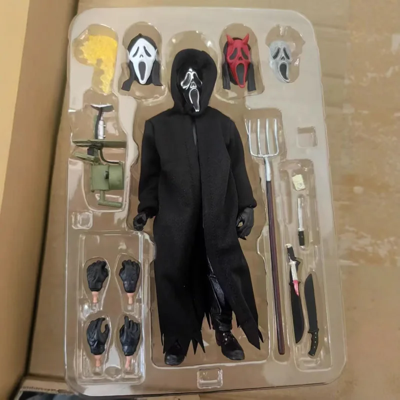 Anime Scream Ghostface figura Neca Ghost Nun figura de acción juguetes de terror muñeca fiesta de Halloween regalo de Navidad para amigos 18cm