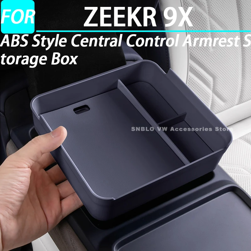 

ABS Style Car Central Control Armrest Storage Box for ZEEKR 9X Interior Accessories 2025