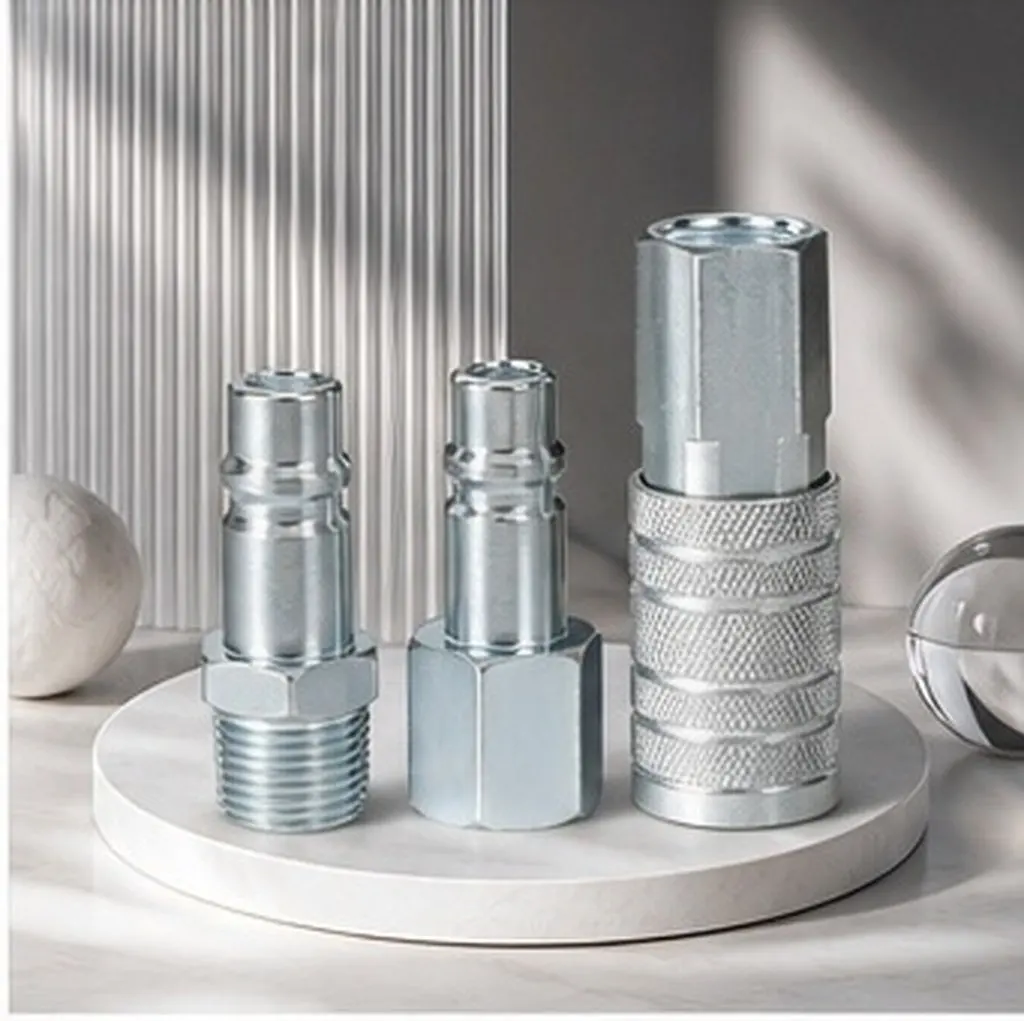 3pcs Quick Coupler Air Hose Fittings, Iron Straight Barb Connectors, High-Pressure Leak-Proof Repair Kit