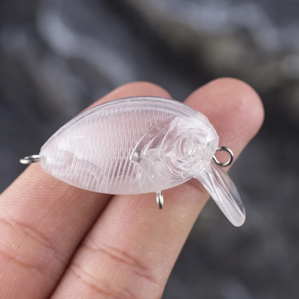 Dr.Holife Crankbait sin pintar en blanco – cebo flotante para pesca - imagen 2