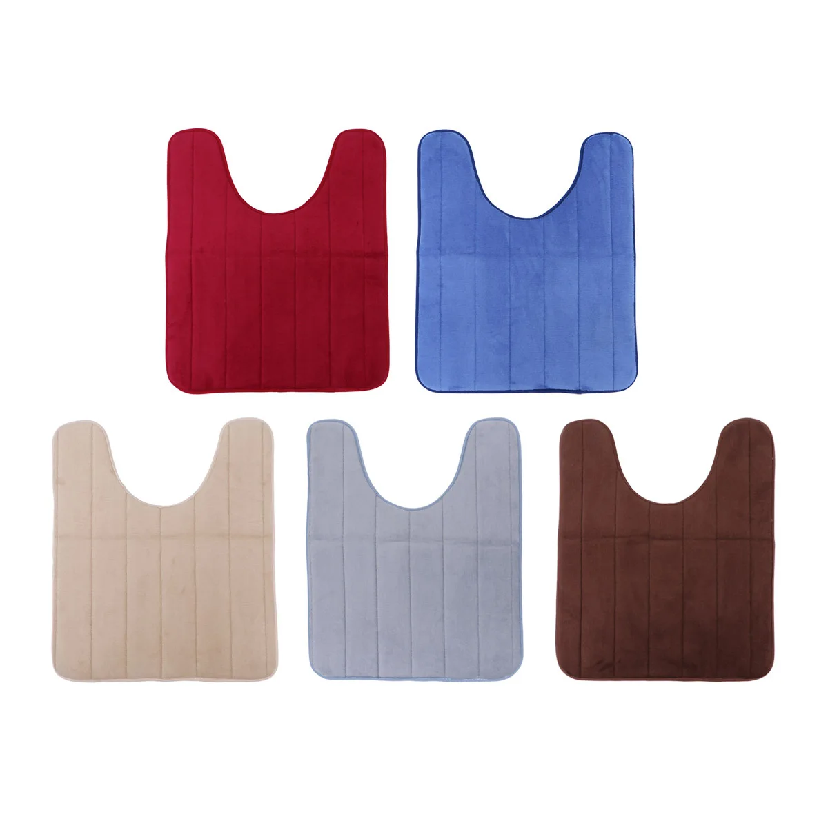 

U Shape 50x60 Cotton Toilet Seat Pad Warm Reusable Machine Washable Non- Most Toilets Home Hotel Use Soft Comfortable