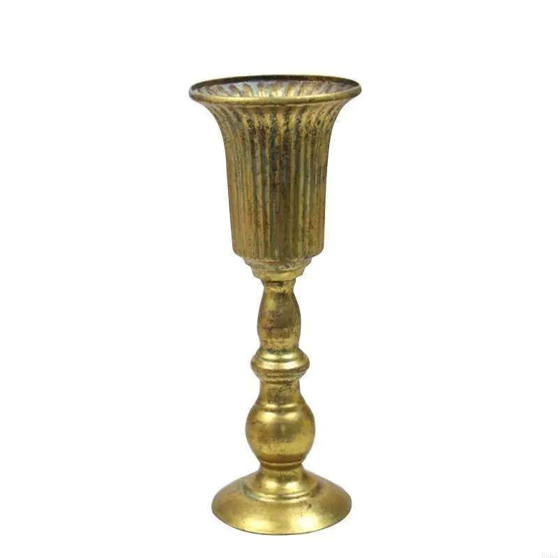 Wedding Reception Vases Urn Mini Petal Shaped Pedestal Vase for Anniversary Gift