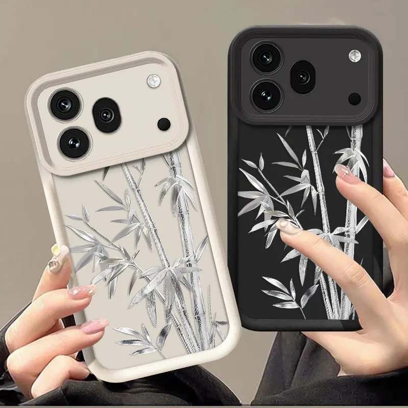 Coque en silicone souple pour Honor 600 Pro 600 Lite, housse de protection antichoc, motif imprimé bambou, Funda