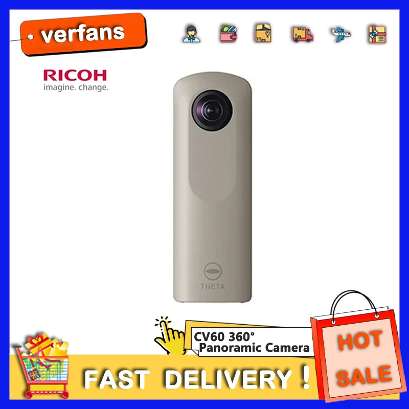 360 Panoramic Camera for Student Travel, 360 ° Panoramic Camera, Fit for Night Scene Shooting, Ricoh Theta Sc2