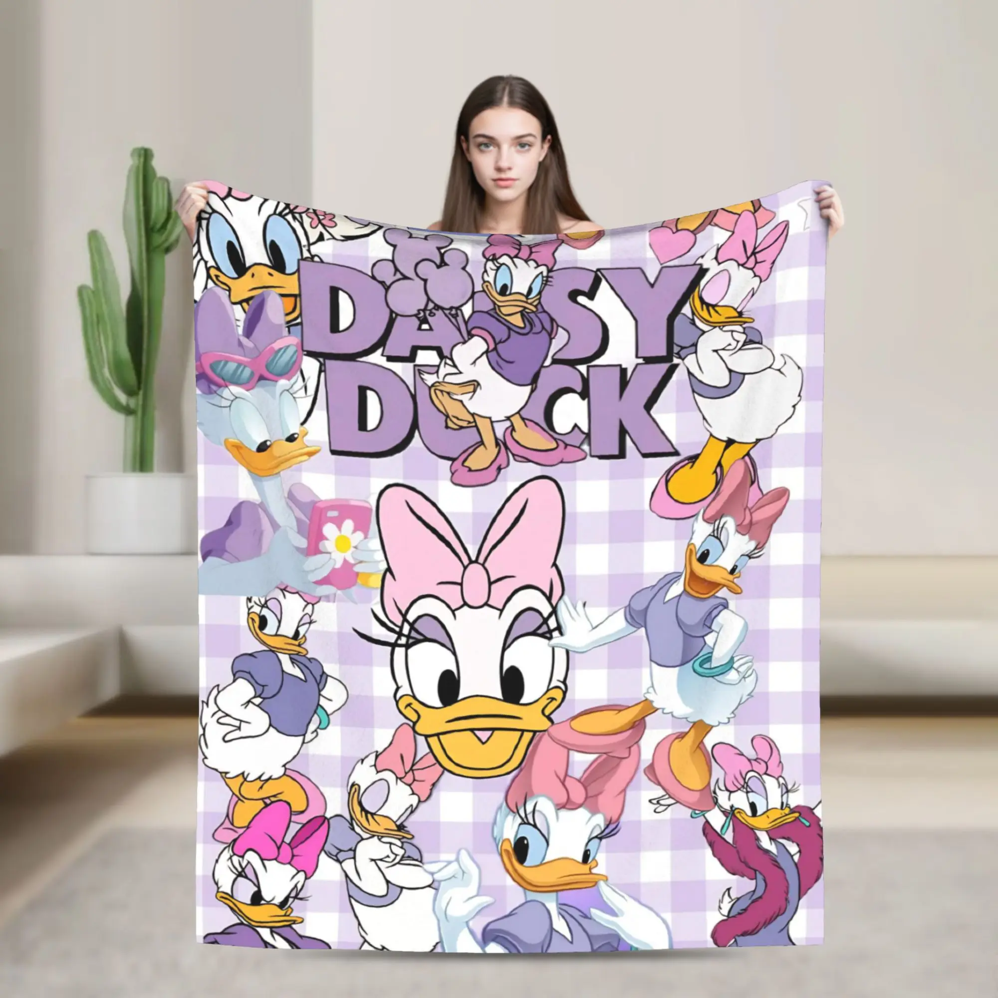 

Забавное милое одеяло с принтом ромашки и утки для мужчин и женщин, супер мягкие уютные пледы для дивана 50x60 дюймов, разные размеры