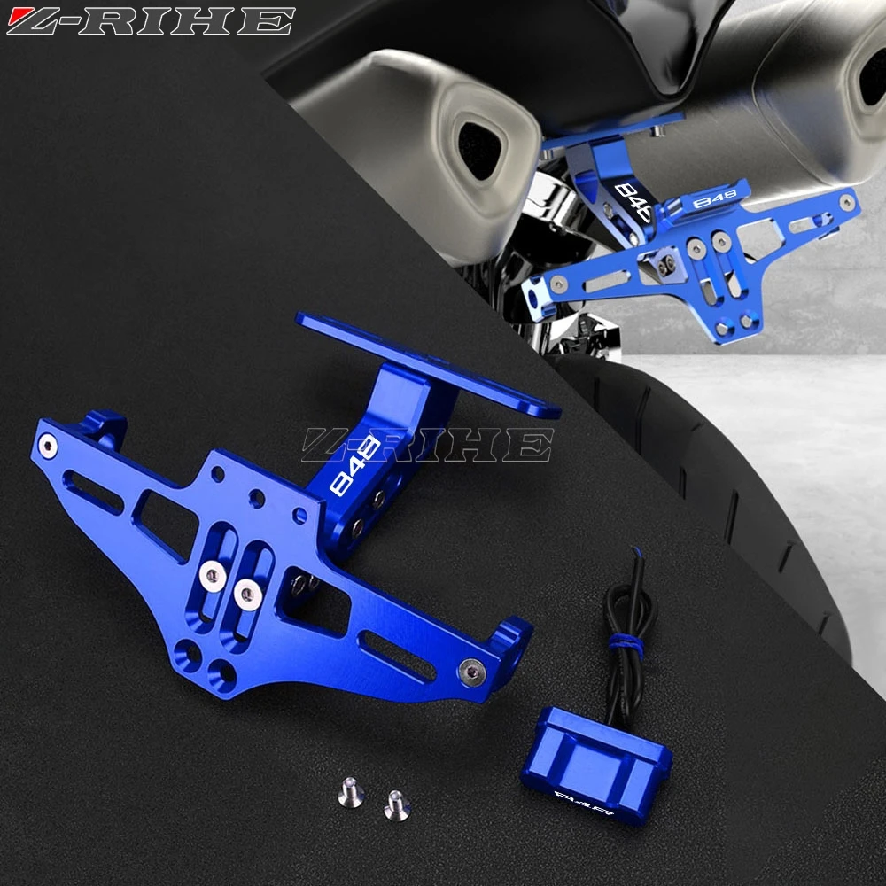

Turn Signal Light Bracket with LED Light License Number Plate Holder For DUCATI 848 EVO 2007-2013 STREETFIGHTE 848 2012-2015