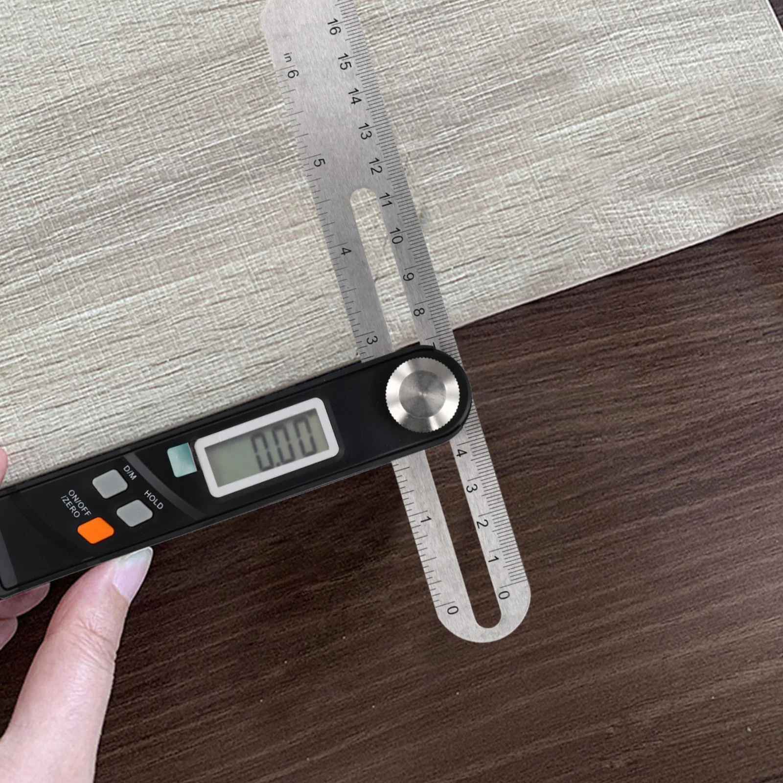Stainless Steel Digital Protractor Goniometer 360 Degree Angle Finder Ruler For Woodworking Metalworking Carpentry Measurement T