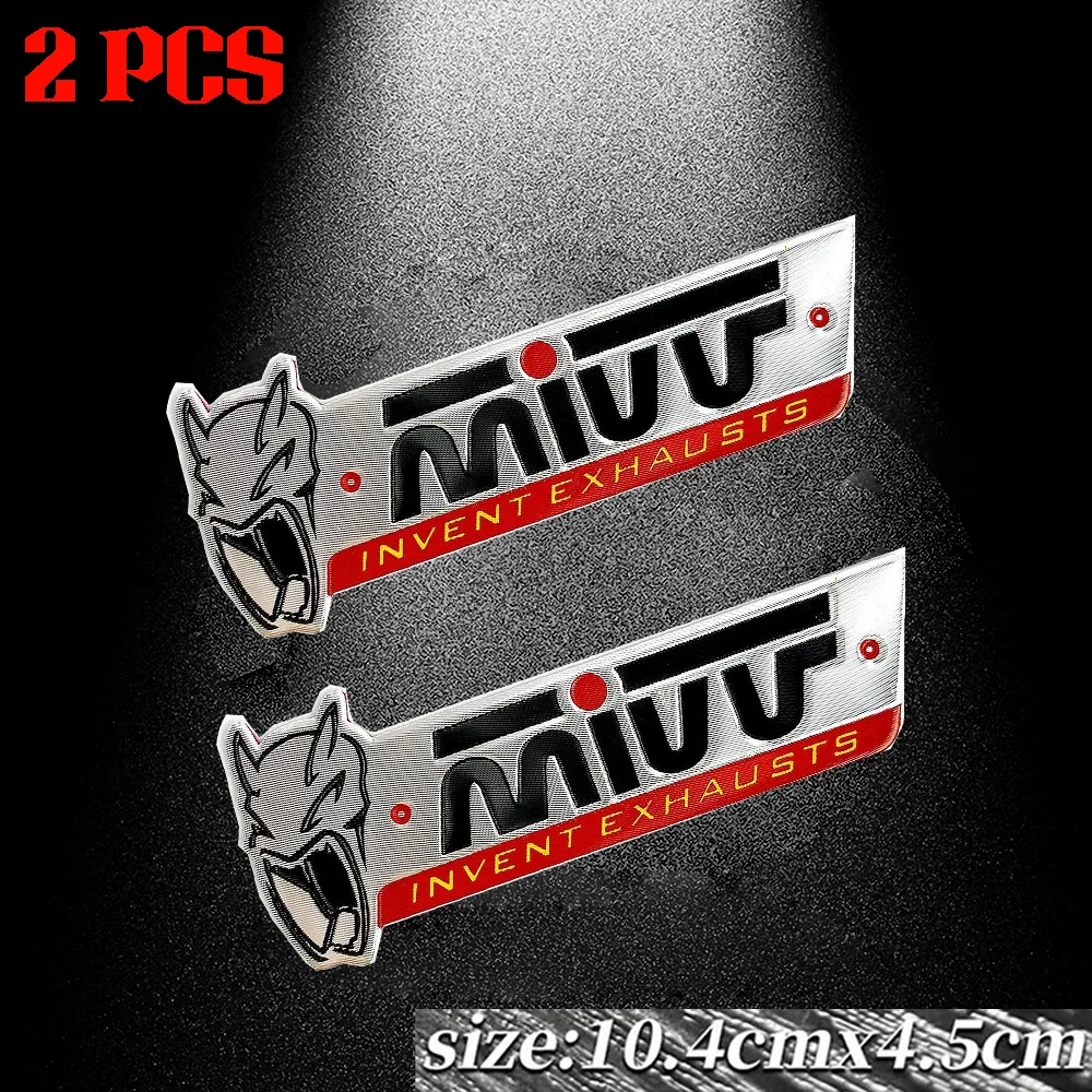 For MIVV Exhaust Kit Sticker Dirt Bike Motorcycle Accessories Suono DB Killer Muffler Escape MK3 Set Glass Spring titanium Decal