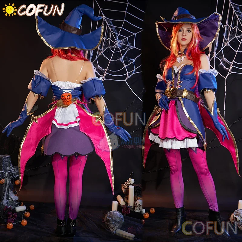 COFUN Game LOL Miss Fortune Cosplay Costume Halloween Outfits Party Outfit Women Anime Dress