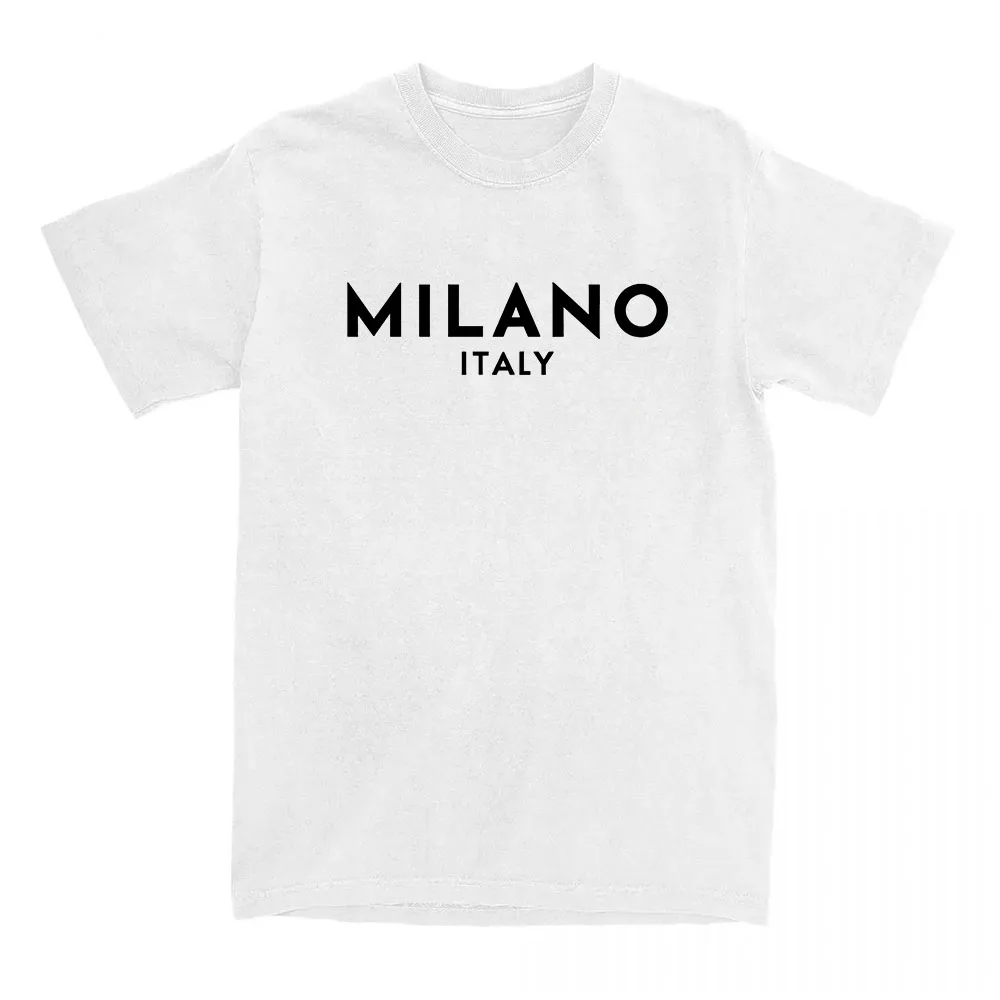 Italy Milano Fashion City Tshirts Cotton High Quality Soft Tee-shirt Short Sleeve Summer Unisex T-shirt Aesthetic Graphic Tees