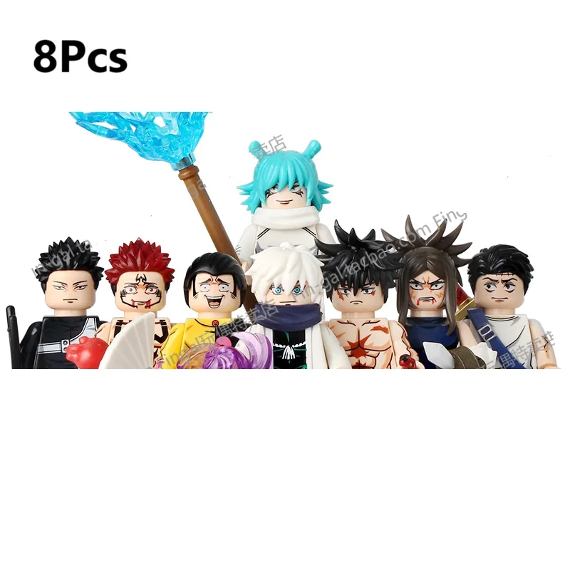 WM6200 WM6201 WM6202 Itadori Yuji Jujutsu Kaisen Set Building Blocks Mini Action Figure Toys