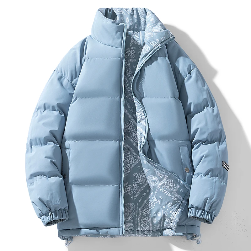 سترات شتوية جديدة للرجال مبطنة بالقطن مع دفء سميك، سترات رجالية عصرية وغير رسمية مزدوجة الجوانب