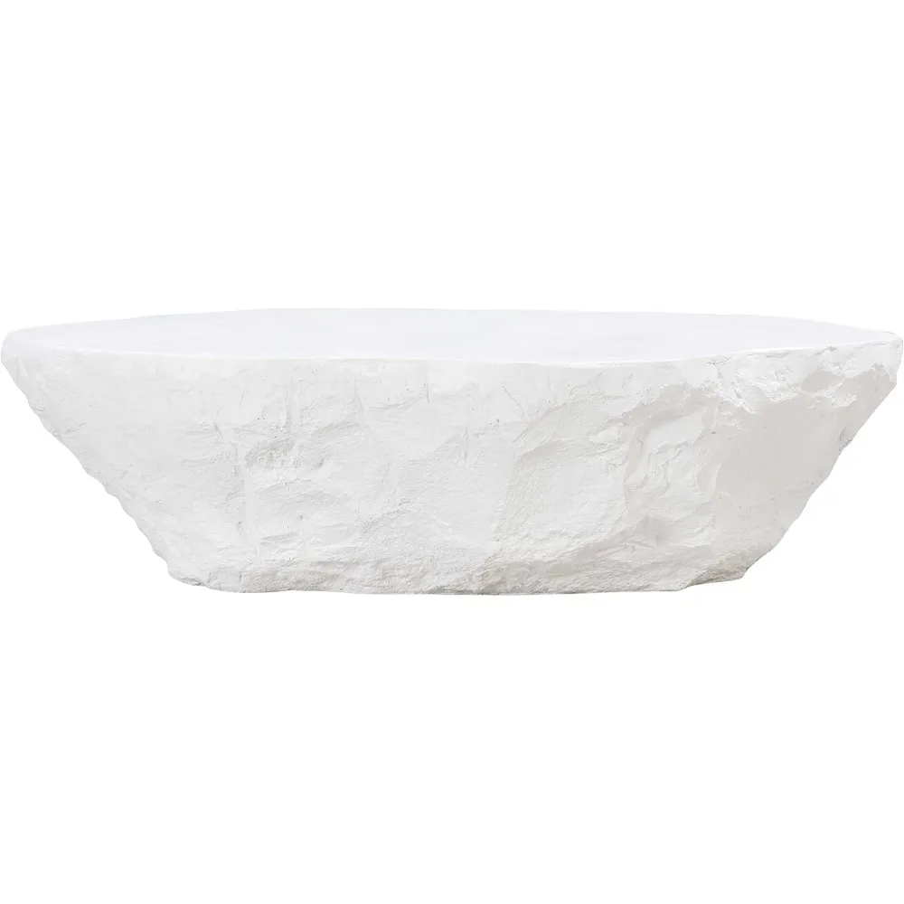 Mesa De Café Concreto Branco Crag