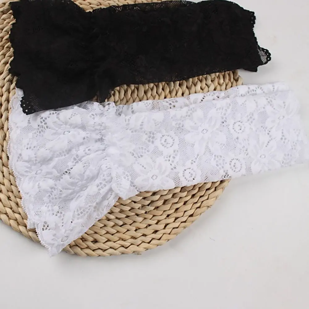 1Pair Sun Protection Gloves Arm Cover Sweater Decorative Detachable Sleeve Cuffs Ruffles Elbow Sleeve Lace Cuffs Fake Sleeve