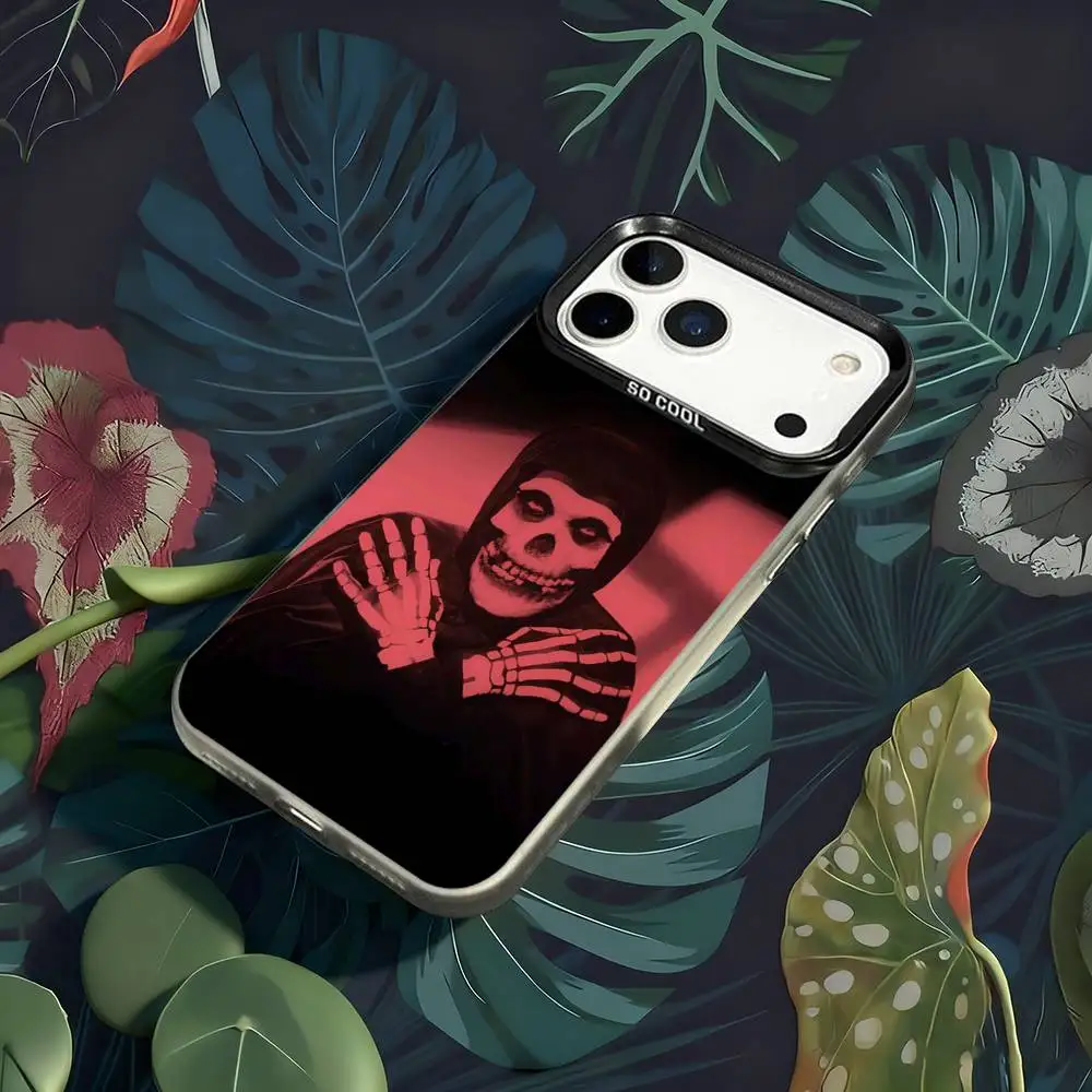 حافظة هاتف Misfits The Devils Rain لهاتف iPhone 17,16,15,14,13,12,X,8,Pro,Max,Plus,E,SE4,Air,Mini IMD أسود غير لامع #6