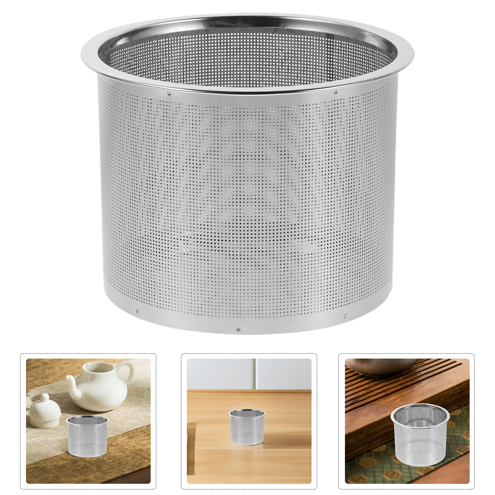 

Stainless Steel Tea Filter Strainer Fine Mesh Infuser for Loose Leaf Tea Teapot Brewing Filter Insert Mesh Screen
