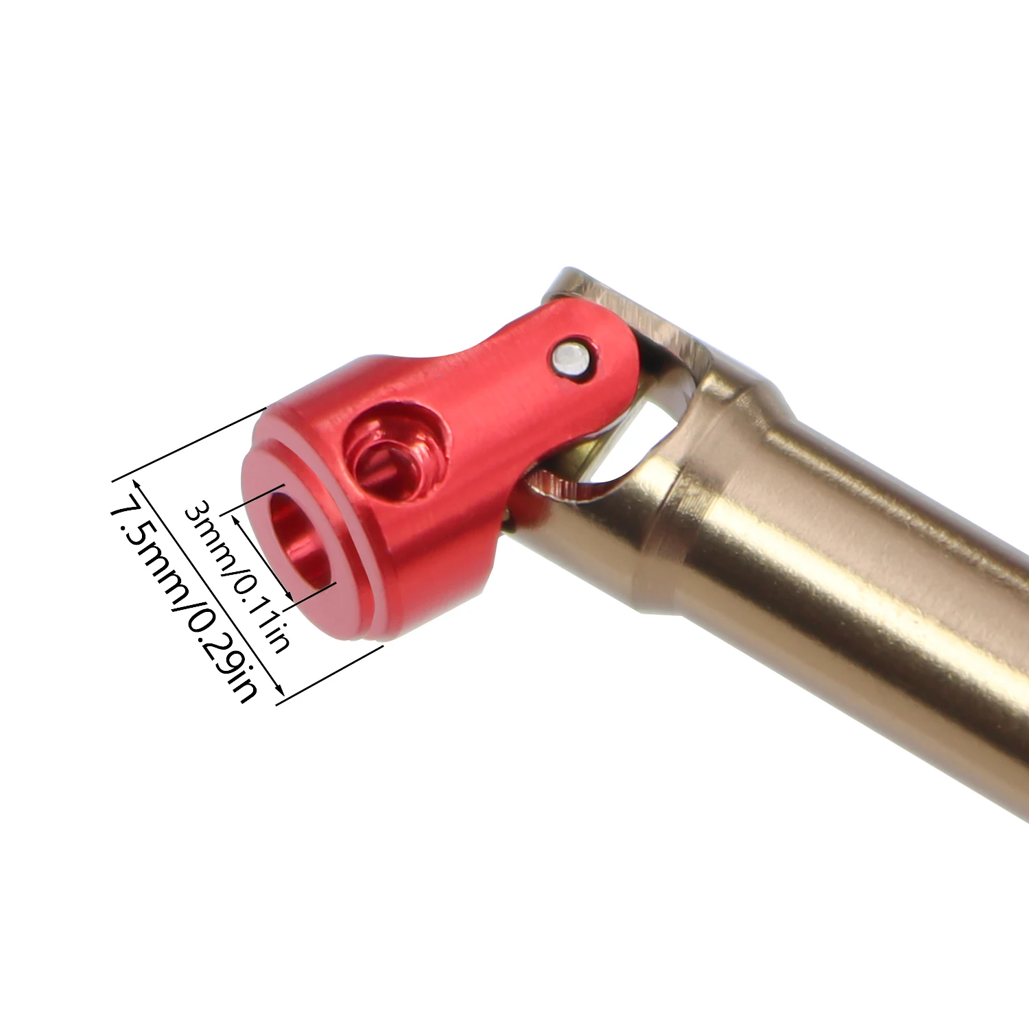 2Pcs Metal Drive Shaft CVD Drive Shafts Chassis Center Driveshaft For 1/18 TRX4M Bronco AX-8560 Upgrade Accessorie