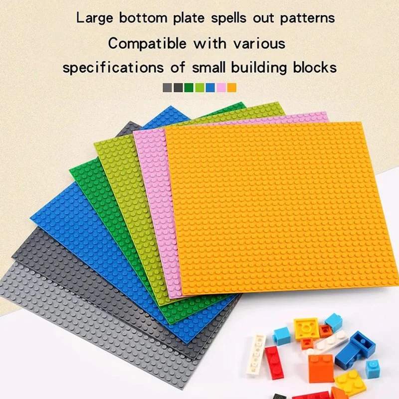 3PCS Ziegel Grundplatte 32x32 16x32 Punkte Kunststoff Grundplatten Kompatibel MOC Baustein Spielzeug 10 in Klassische Multi Farbe 10 IN – Detail 3