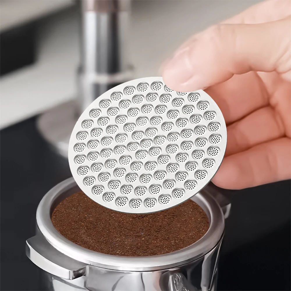 Espresso Puck Screen Single Layer Lower Shower Screen Fine Mesh Plate Reusable Stainless Steel Coffee Filter For Portafilter