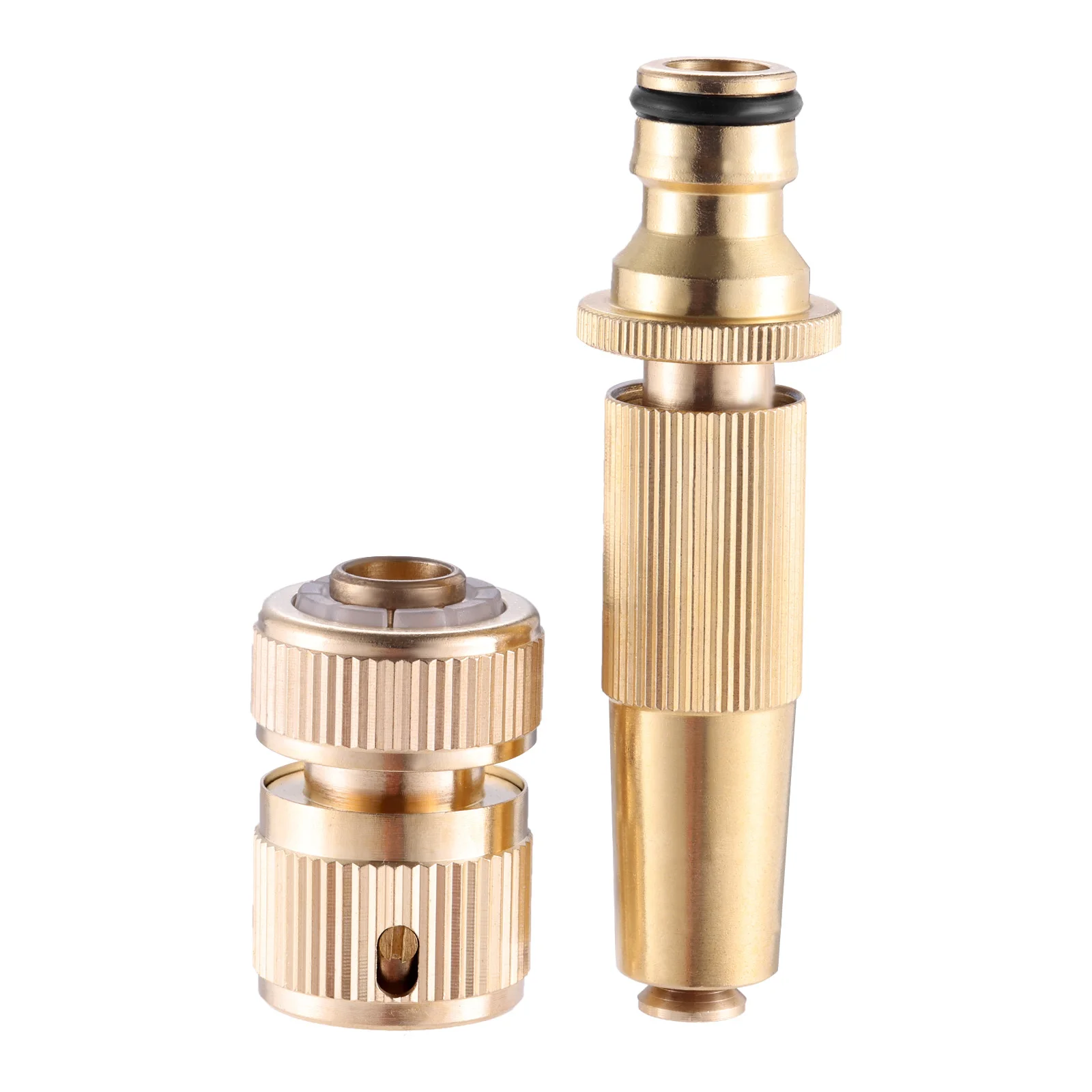 1Set Garden Hand Shower Brass Garden Hose Nozzle Adjustable Hose Nozzle Pressure Garden Shower For Garden Watering Pet Washing