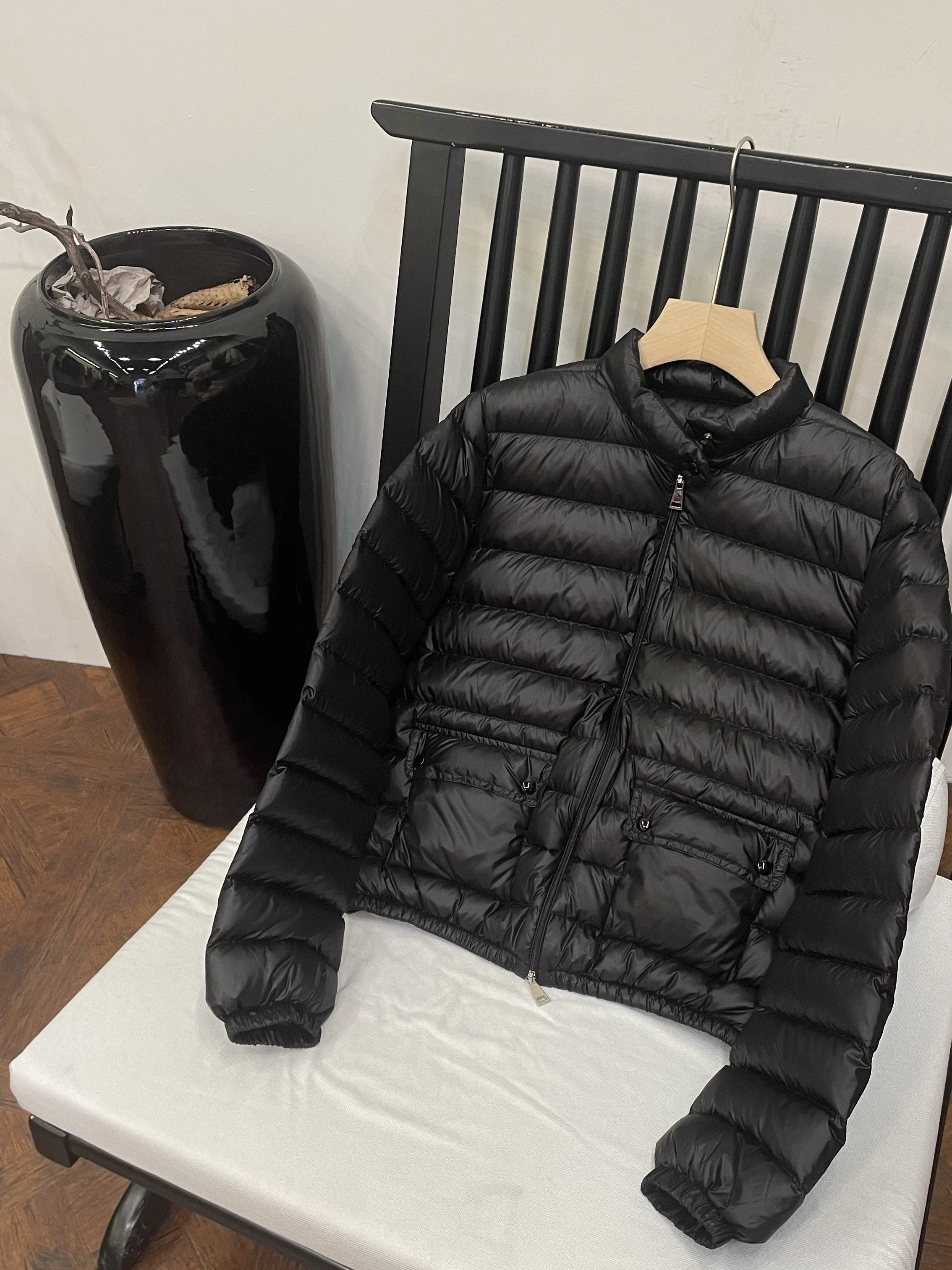 ライトシン スタンドアップカラー レディース ダウンジャケット 無地 カジュアル 厚手 ジッパー ジャケット シンプル 冬 デイリー トップス