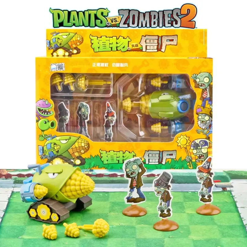 New Plants vs Zombies 2 Cob Cannon zombie target Pull Back Car Model Genuine Licensed Toy Set Game Character Boy Toy Gifts