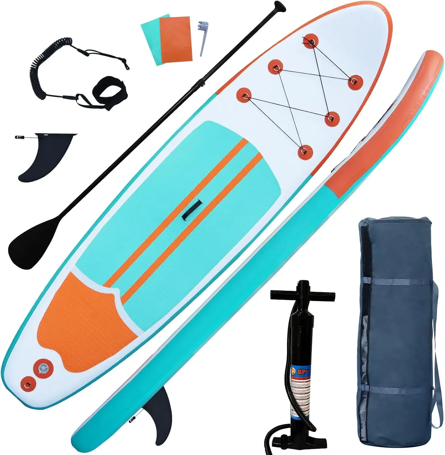 Stand Up Paddle Board with SUP Accessories, Anti-Slip EVA Deck, 10’6’’ Inflatable Paddle Boards for Adults and Youth of All Skil