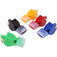 1 Pcs Plastic Football  Basketball Hockey Sport Classic Referee Whistle Survival Outdoor (Random Color)  Training Equipment