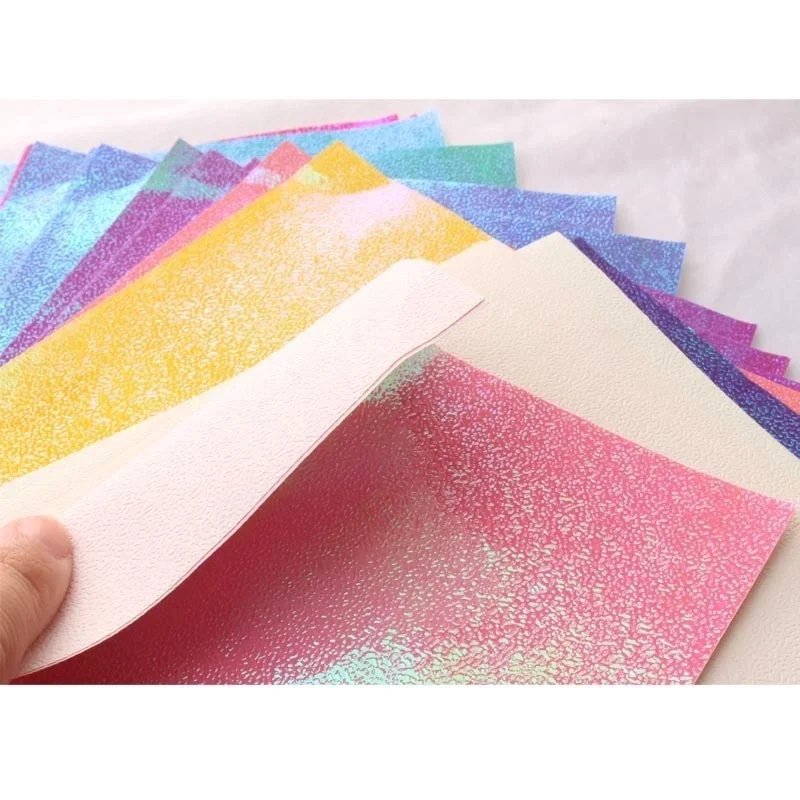 100Pcs Glitter Paper Sparkling Shiny Lucky Bird Origami Shining Square   Handmade 10CM