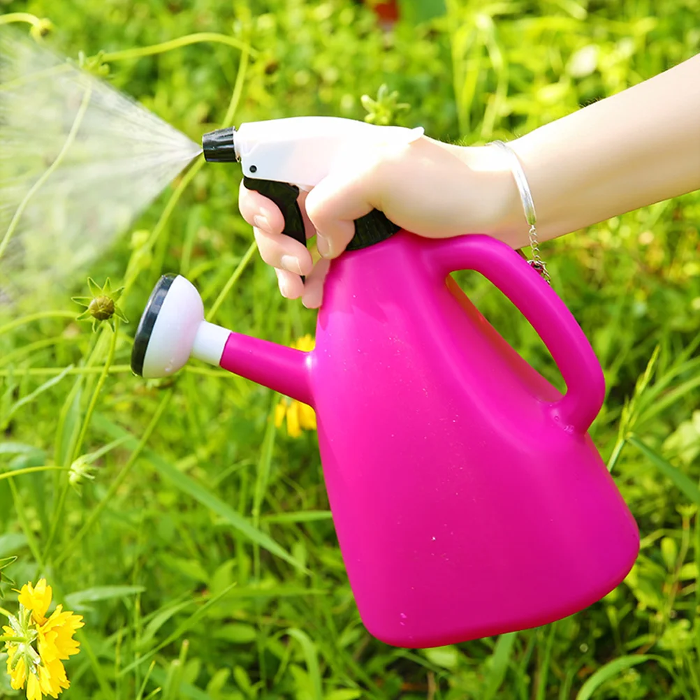 Watering Pot Sprayer Bottle Kettle Hand-Pressure Atomizer Jug Gardening Cans Pearlescent