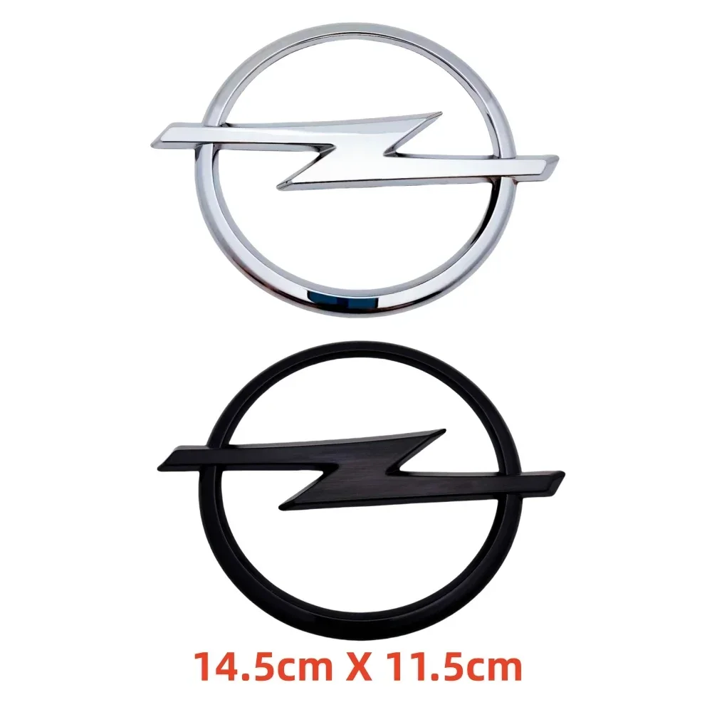 1pcs 3D 145mm  ABS Car Front Grille Hood Bonnet Emblem Rear Trunk Bumper Badge Logo Sticker for Opel Astra Zafira Insignia Corsa