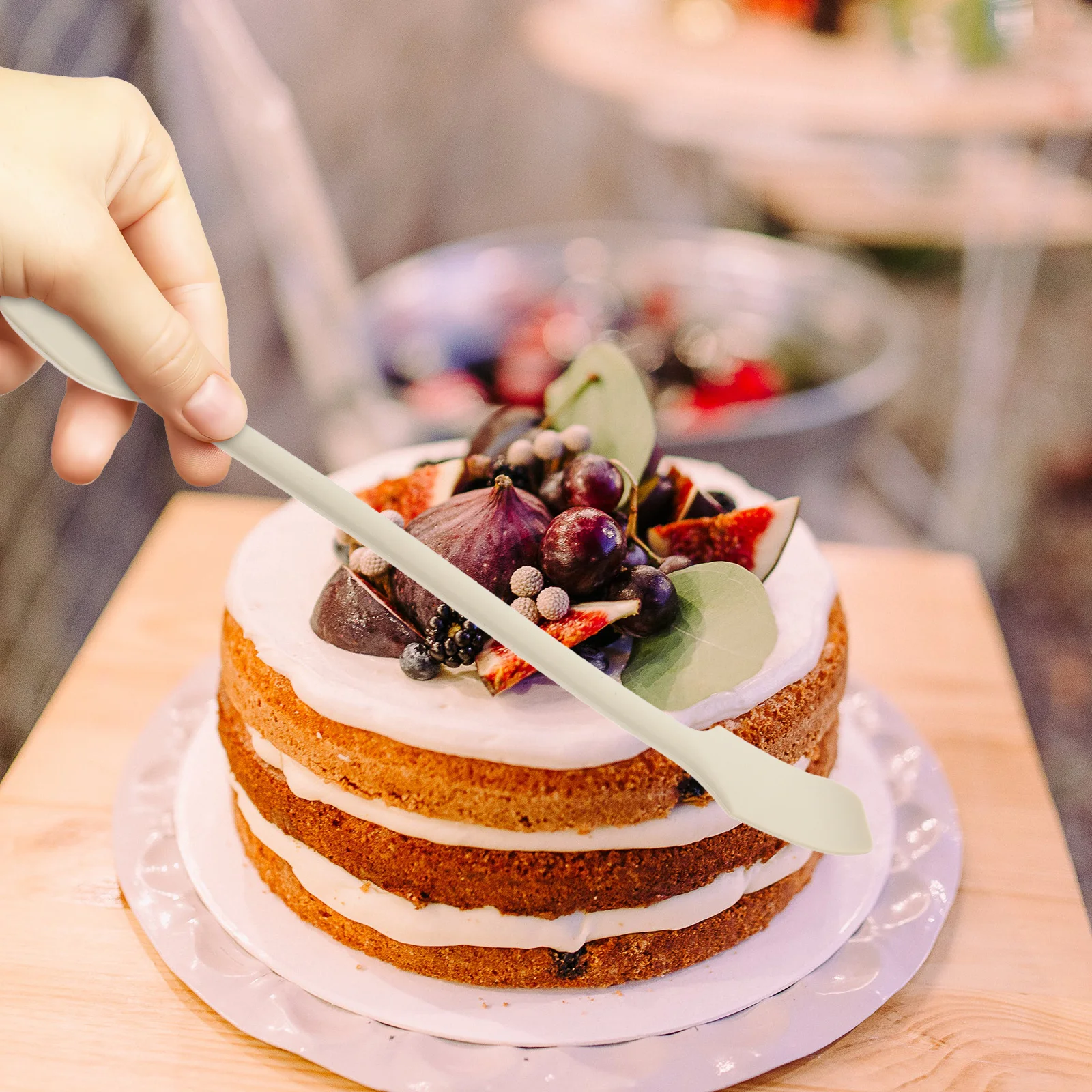 1 قطعة ملعقة سيليكون صغيرة أداة كشط صغيرة لجرار الكاتشب مقاومة للحرارة غير عصا الخبز مكشطة المطبخ