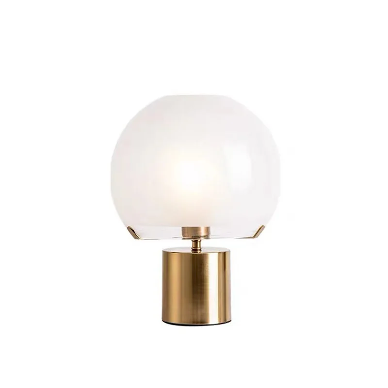 

creative glass small table lamp bedside lamp bedroom personalized model room living room entrance desk light luxury