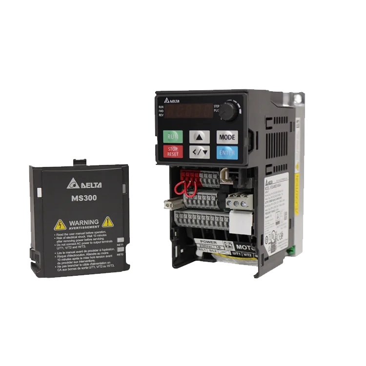 International Brand Factory Wholesale MS300 Series C2 Class VFD2A7MS43AFSAA 3P 460V 0.75kW Brake Unit Frequency Inverter