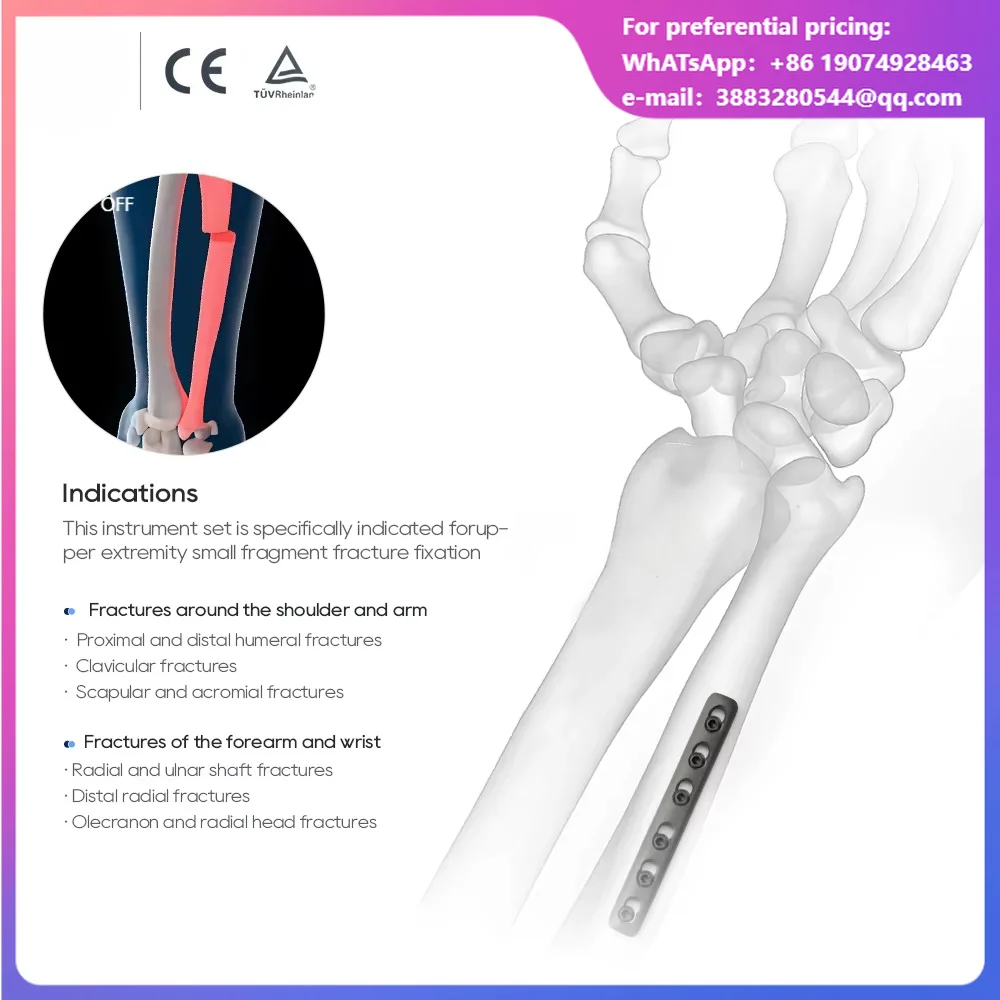 XC MEDICO 2.7 3.5mm Small Fragment Medical Orthopedic Trauma Surgical Tools Small Surgery Instrument Set For Bone Plate Fixation