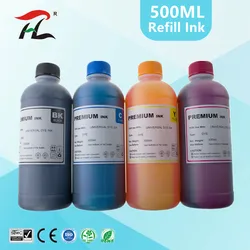 500ML Universal Black Printer refill Ink Liquid Compatible for HP Epson Canon Brother CISS System Bulk l3150 l4160 Free Shipping