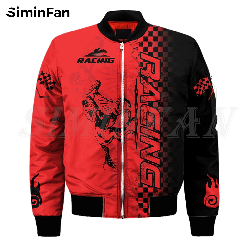 

Rodeo Bronc Horse Riding Racing 3D Print Mens Bomber Jacket Winter Unisex Flight Outwear Women Plus Cotton Autumn Thick Coats