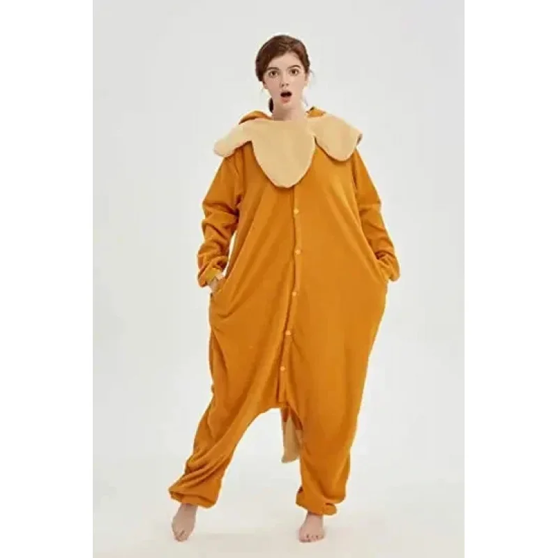 

♫2026❤ Brown Eevee Onesies Kigurumi Cartoon Adult Animal Fleece Unisex Pyjama Halloween Christmas Cosplay Holiday Party Clothes♫