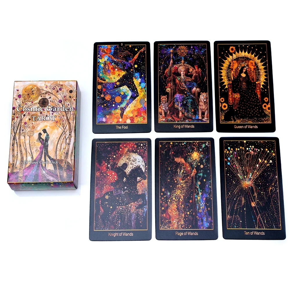 

Cosmic Garden Tarot Deck Unique Tarot Cards 78 Tarot Cards Custom Design Oracle, Tarot Deck