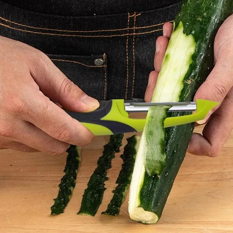 Multifunktionaler Obst- und Gemüseschäler mit Rutschfestem Griff, Schaber, Küchen-Gemüsewerkzeug-Zubehör