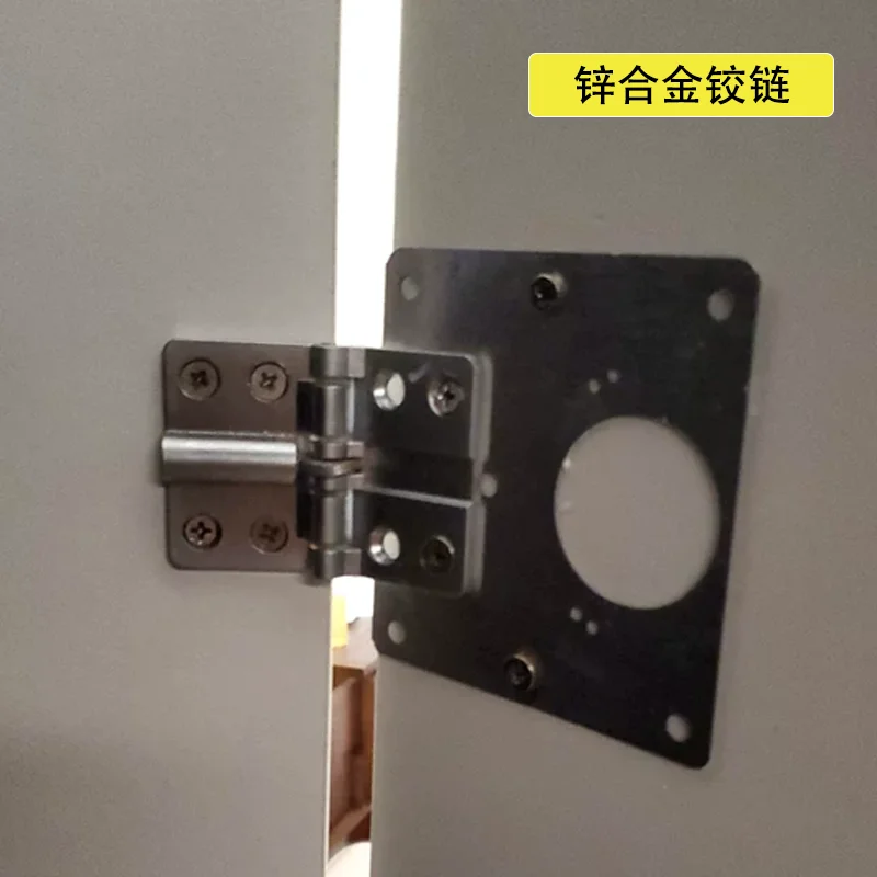 

4PCS Adjustable Desktop Stand Combination 90/180 Degree Zinc Alloy Concealed Snap on Hinges for Visible Installation