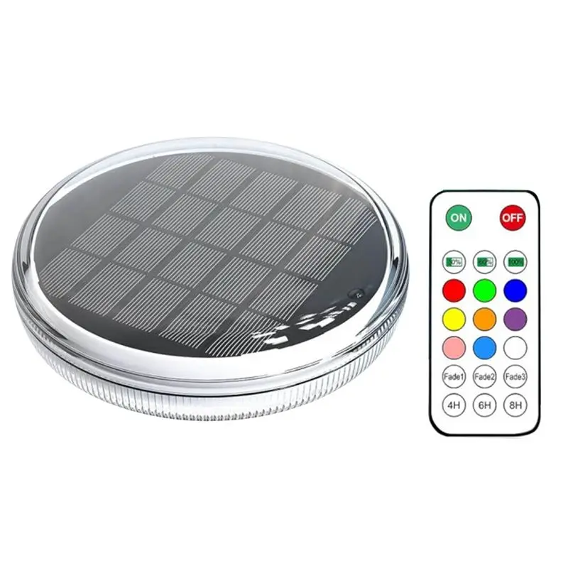 A21Q -Solar Floating Pool Lights RGB Color Changing Pool Projector Light Waterproof LED For Pool Hot Tub For Decoration