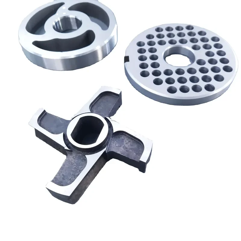 Stainless Steel Meat Grinder Blade Replacement Round Plate Cutter for Kitchen Food Processor Mincer Accessories Durable Sharp