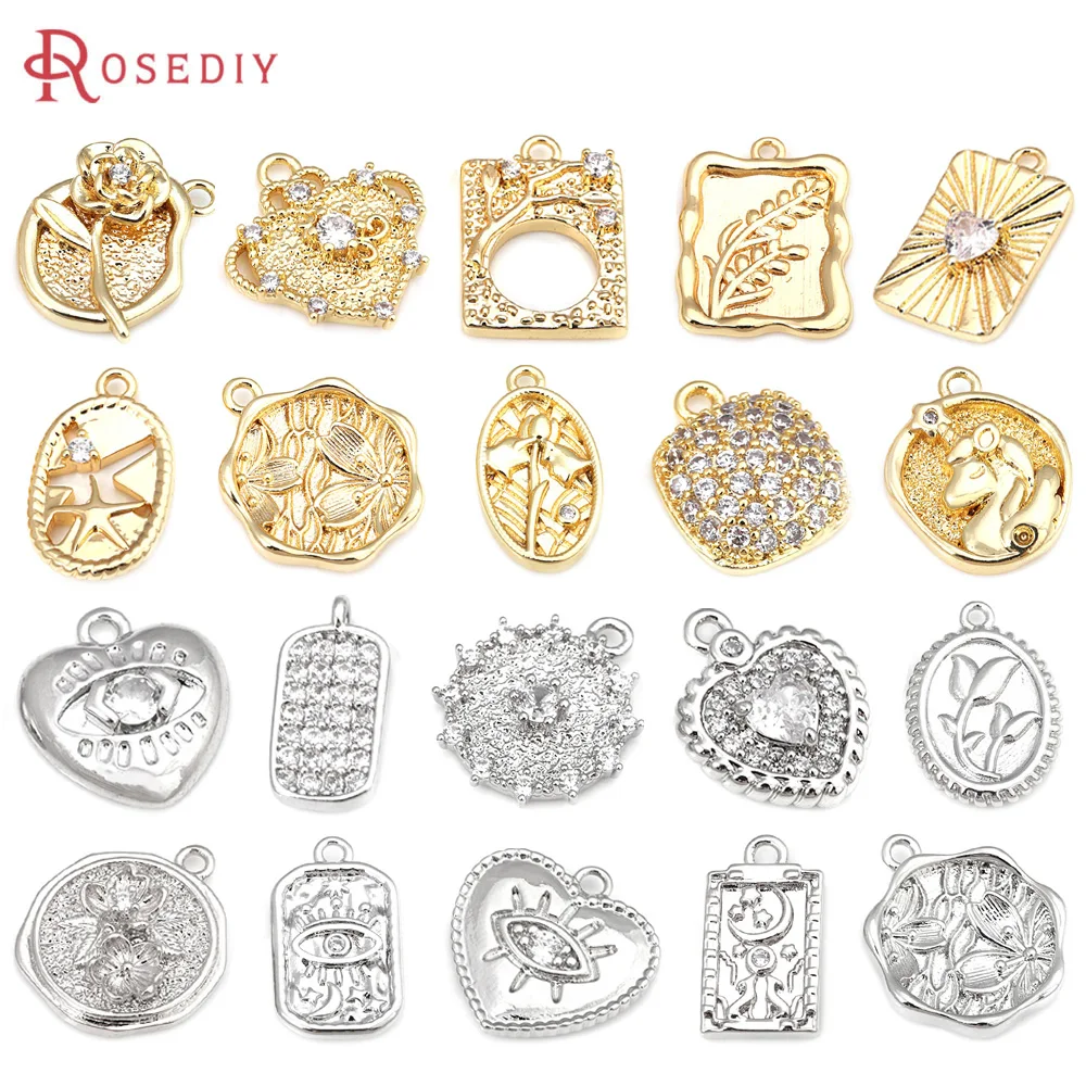 18K Gold Color Bras… - image