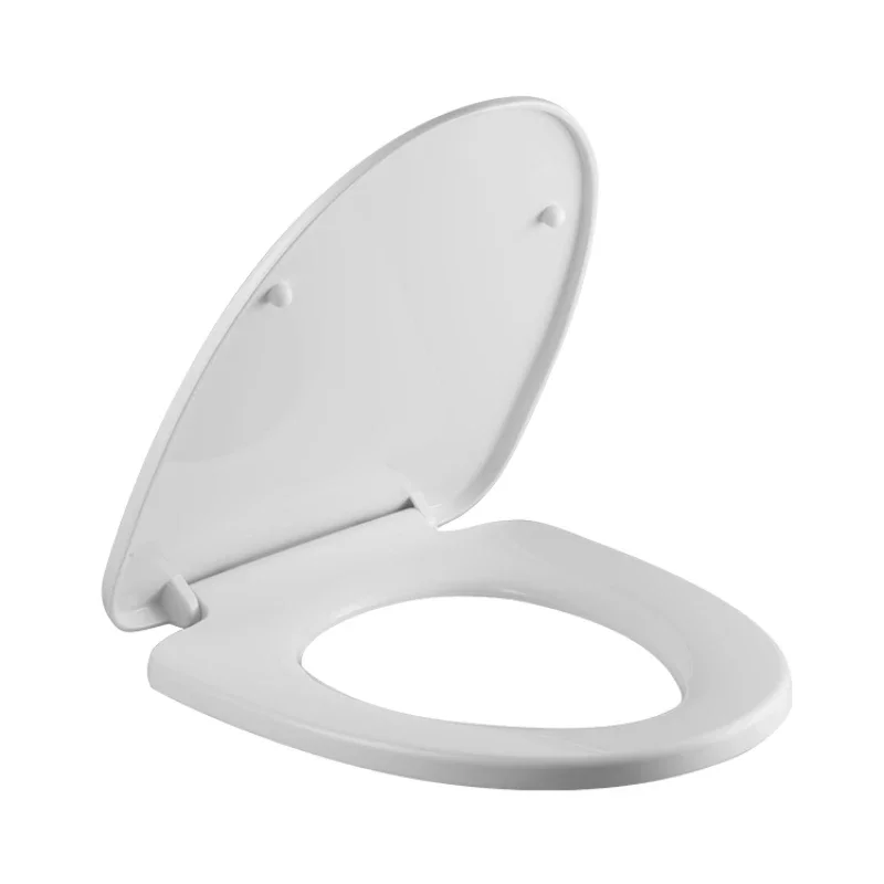 Slowly Lowering Toilet Cover for Household Universal Thickened Toilet Seat Ring Old U-shaped V Silent Accessory Cover