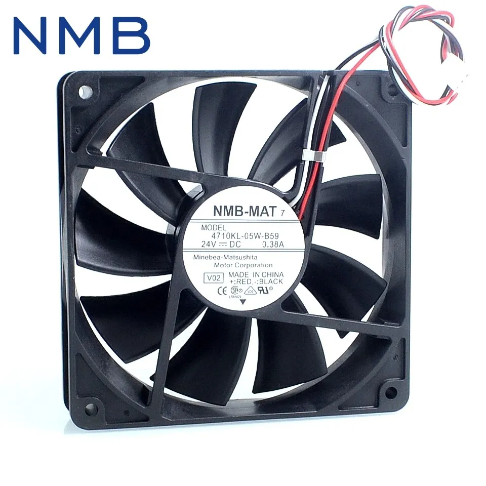 

4710KL-05W-B59 12025 120mm 24V 0.38A stop to notify the police NMB inverter cooling fan