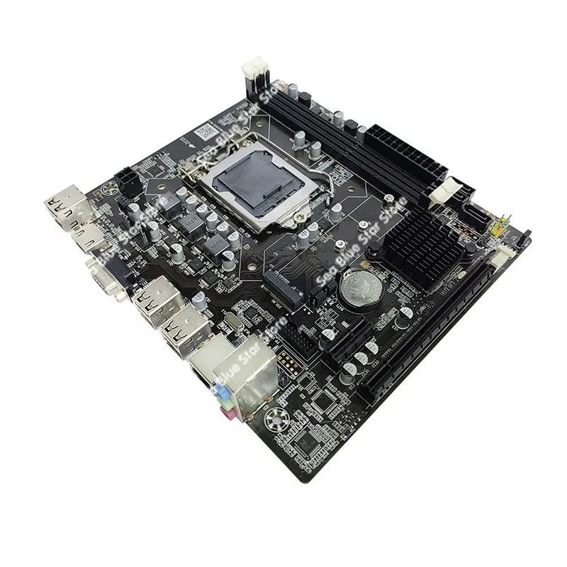 New H61 computer main board desktop LGA-1155 pin DDR3 memory I3 I5 2nd generation CPU support M.2
